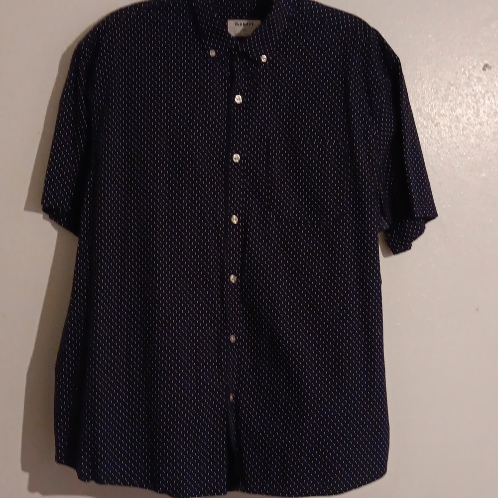 Mens Old Navy button-up shirt in SIZE XXL IN Blue